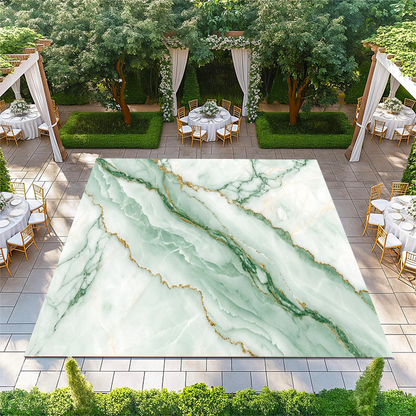 Light Green Marble with Gold Streaks