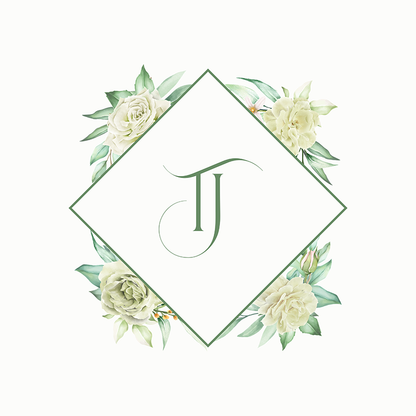 Floral Diamond Monogram