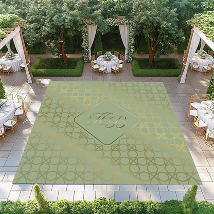 Gold Pattern with Monogram