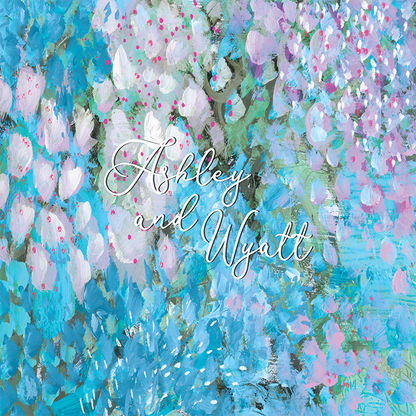 Impressionism Painting with Names in Center