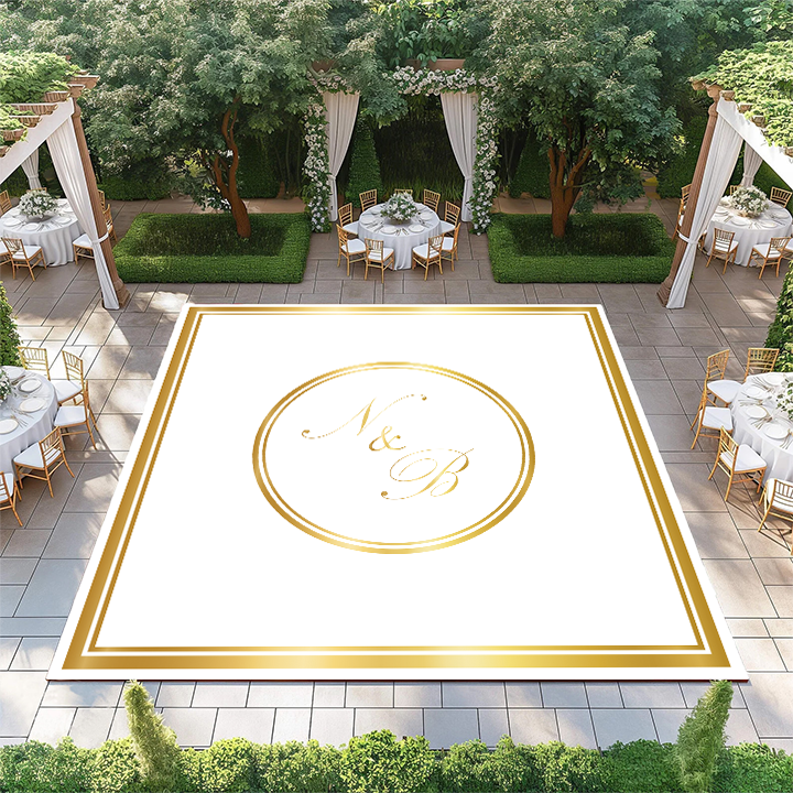 Gold Circle Monogram