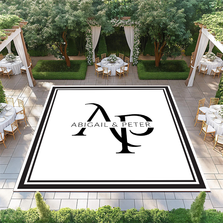 Initials with Names in Center