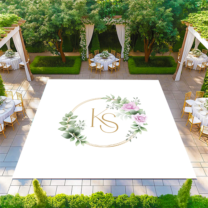 Floral Circle Monogram
