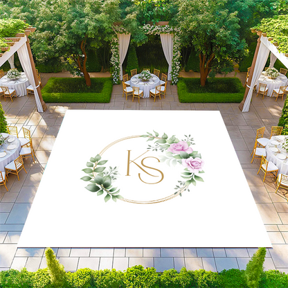 Floral Circle Monogram