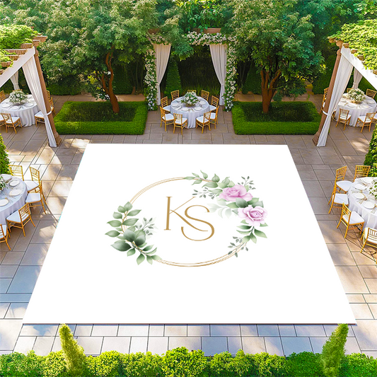 Floral Circle Monogram