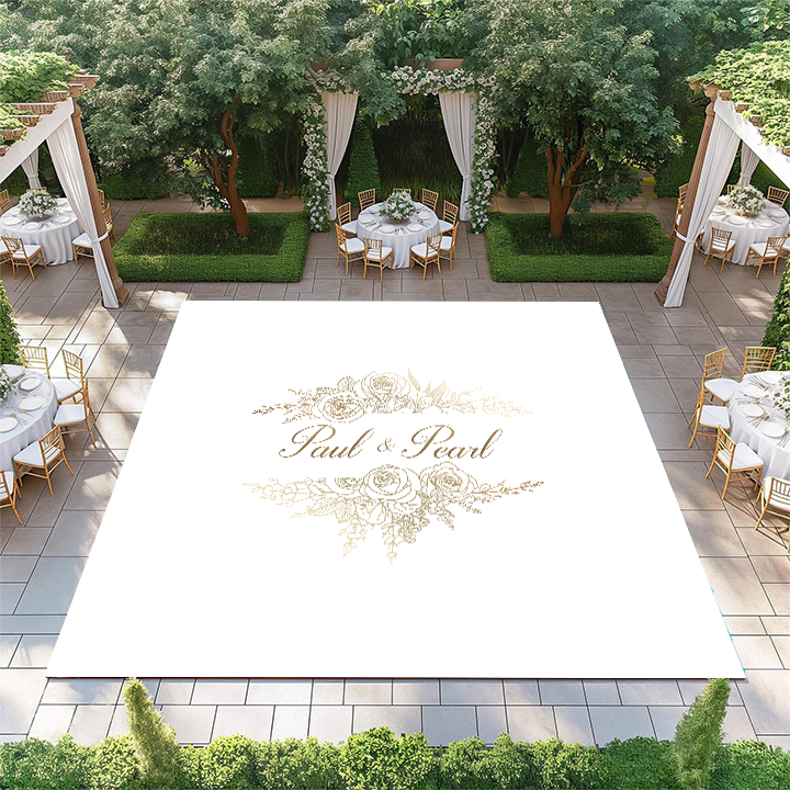 Floral Banner Monogram