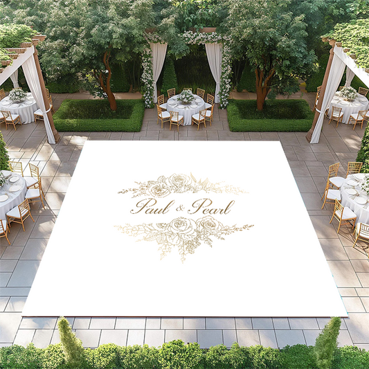 Floral Banner Monogram