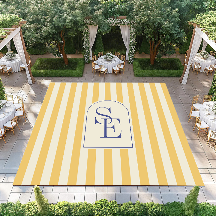 Stripe Window Monogram