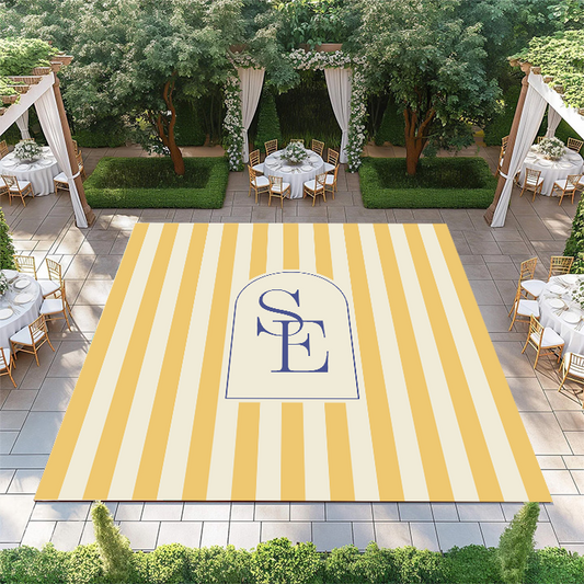Stripe Window Monogram
