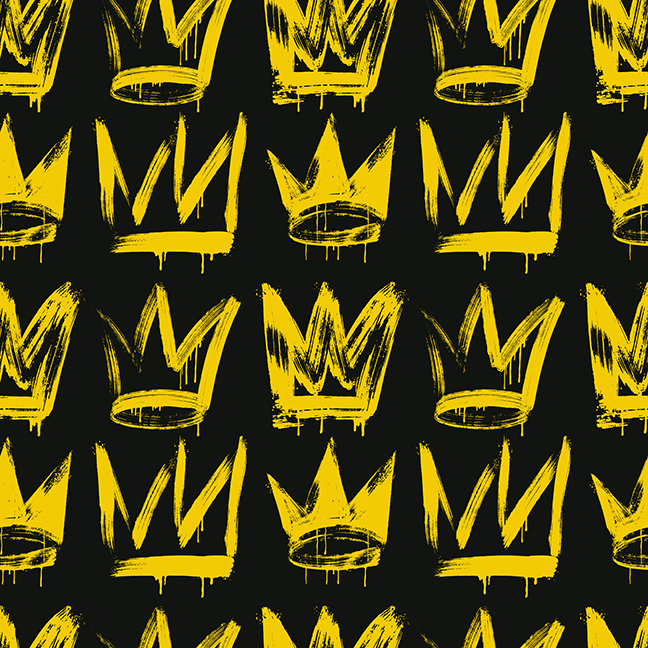 Graffiti Crown Pattern