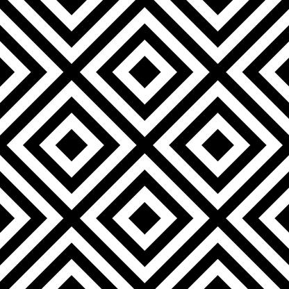 Black and White Diamond Pattern