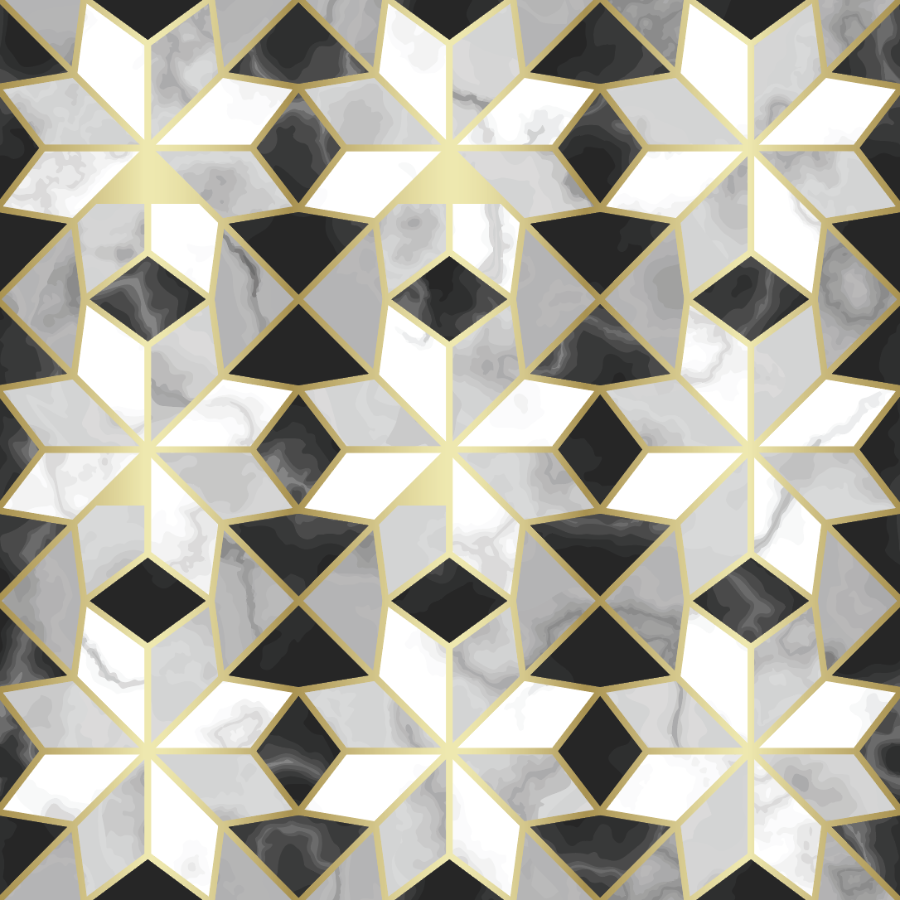 Marble Mosaic Star Tile