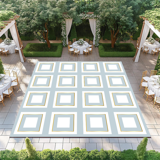 Gold Border Tile Pattern