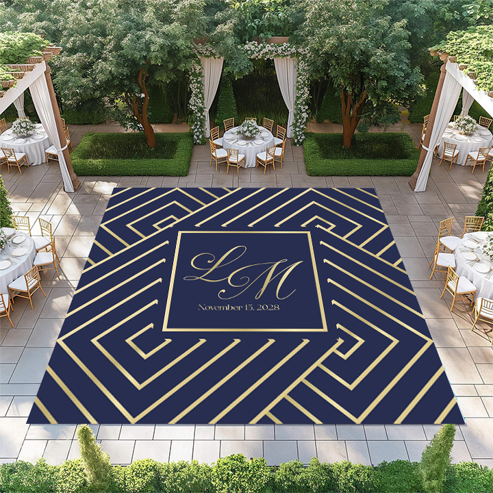 Diamond Pattern with Monogram