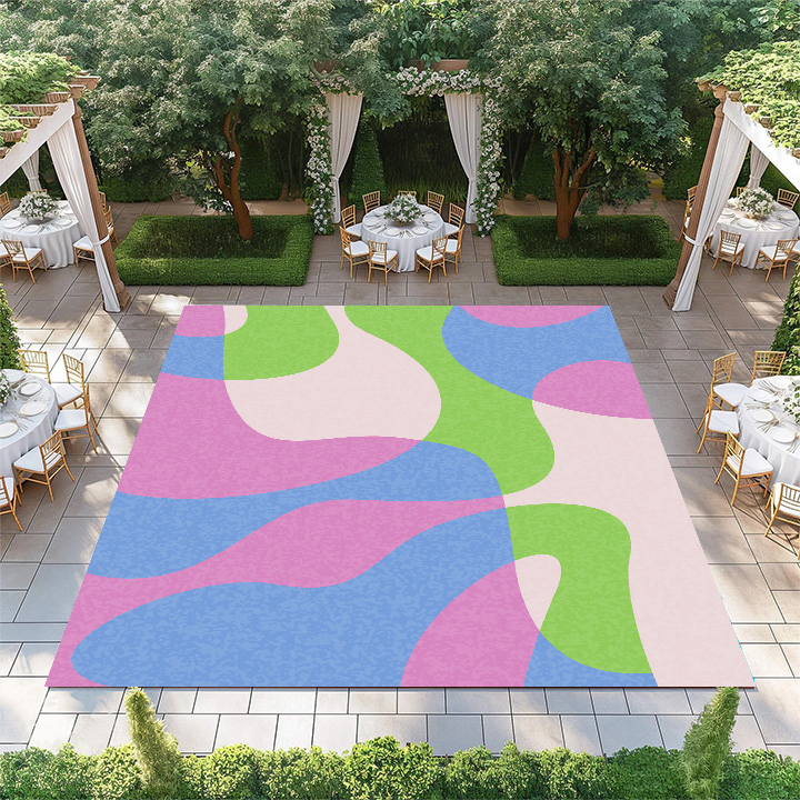 Pink, Blue, Green Pattern