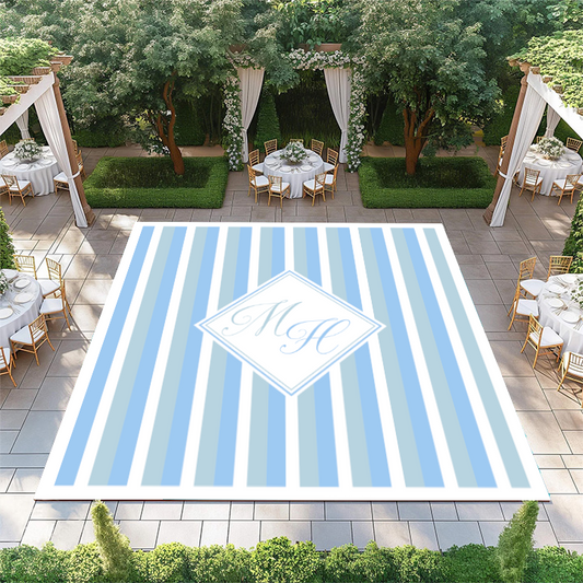 Stripe Pattern with Monogram