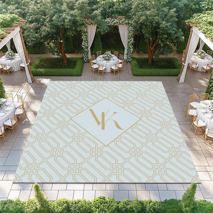 Diamond Chain Pattern with Monogram