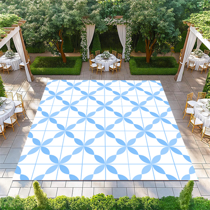 Square Tile Petal Pattern