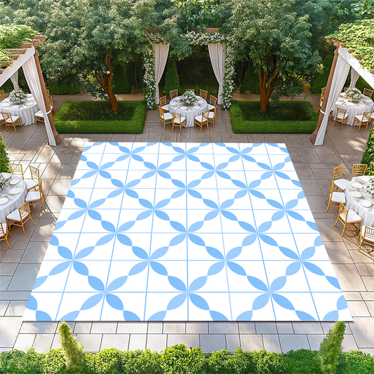Square Tile Petal Pattern