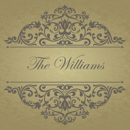 Gold and Grey Monogram