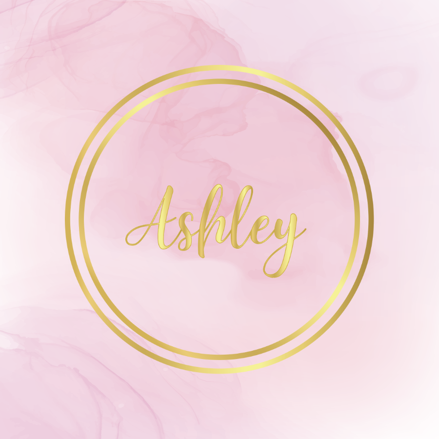 Pink and Gold Watercolor