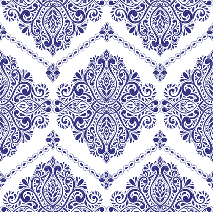 Blue and White Floral Pattern