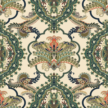 Green Climbing Floral Pattern