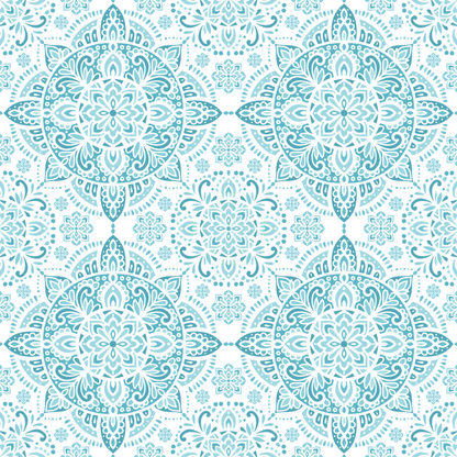 Turquoise Mandala Pattern