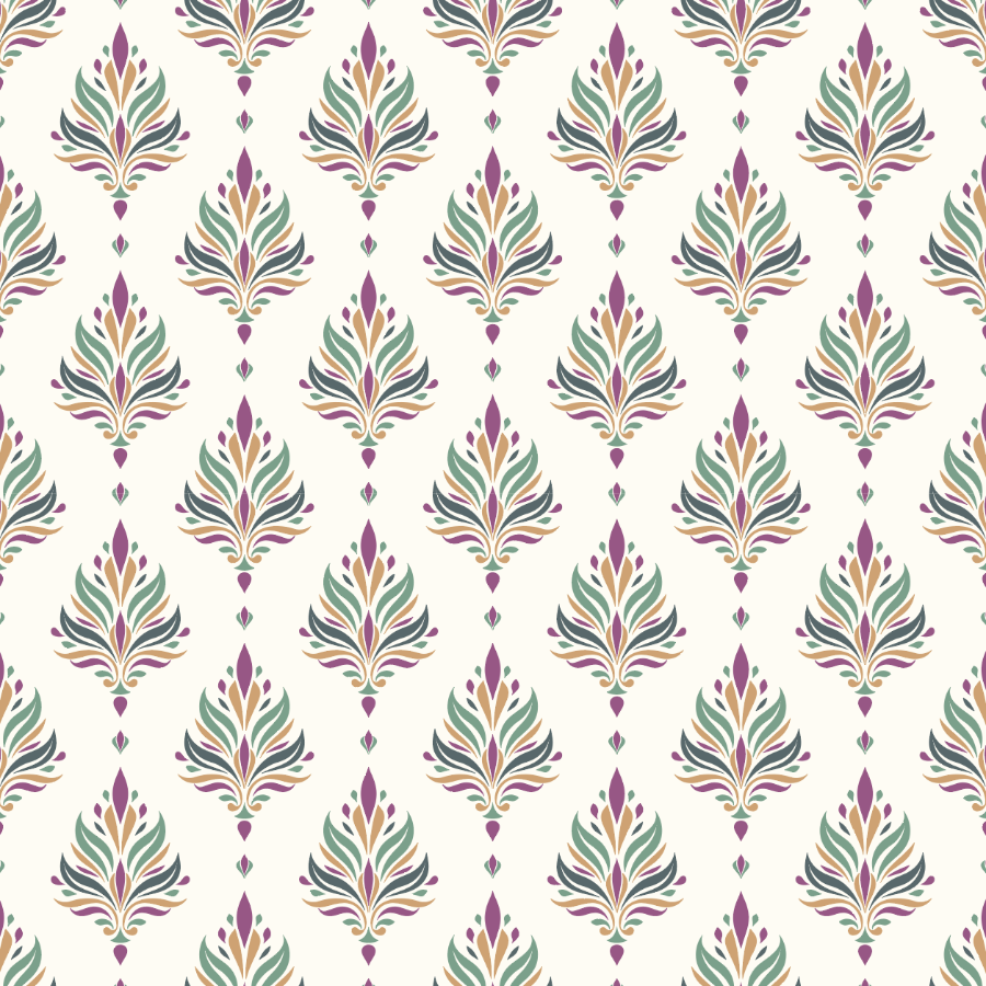 Colorful Fleur De Lis Pattern