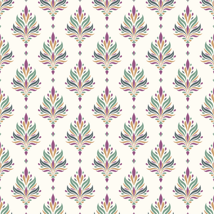 Colorful Fleur De Lis Pattern