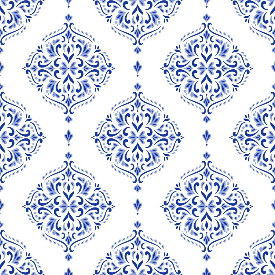 Blue and White Turkish Motifs