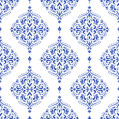 Blue and White Turkish Motifs
