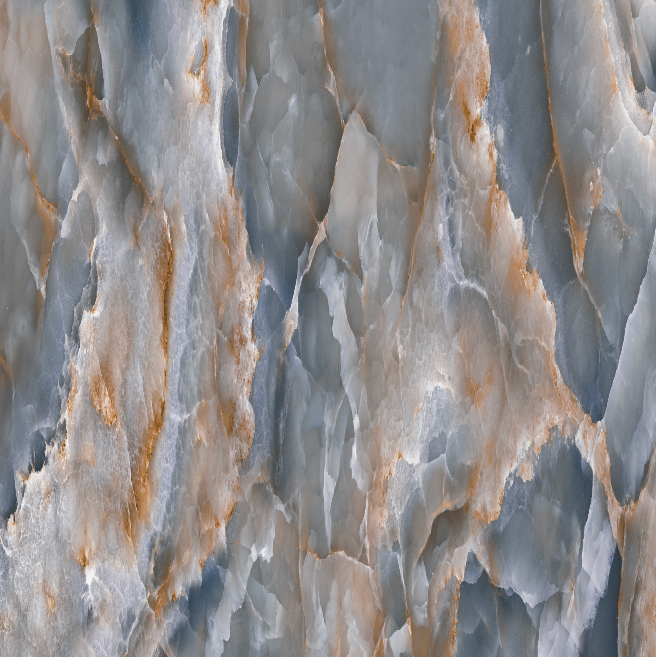 Blue and Peach Marble