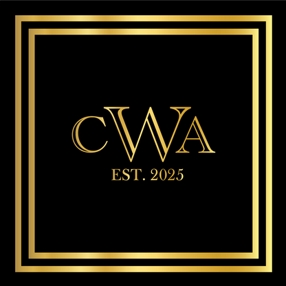 Gold Monogram with Double Gold Border