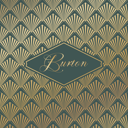 Fan Pattern with Monogram