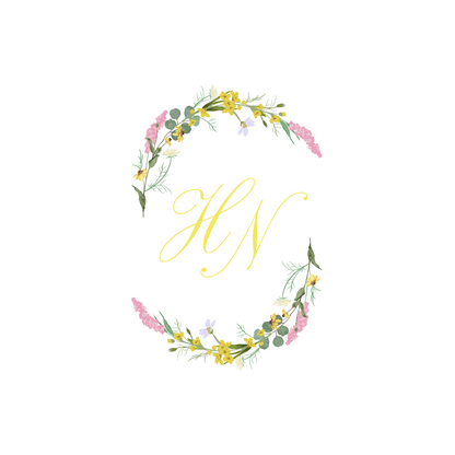 Bright Floral Capsule Monogram