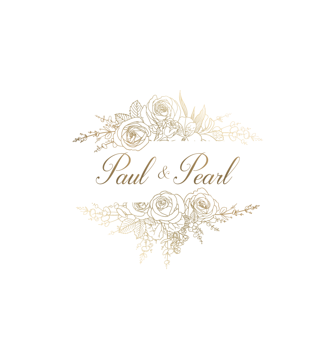Floral Banner Monogram