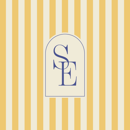 Stripe Window Monogram