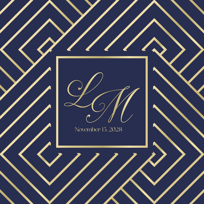 Diamond Pattern with Monogram