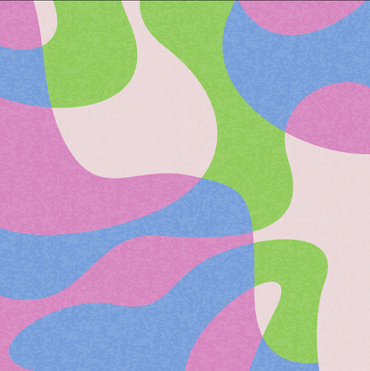 Pink, Blue, Green Pattern