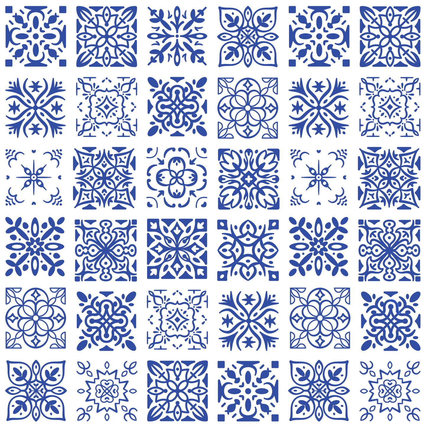Blue Tile Pattern