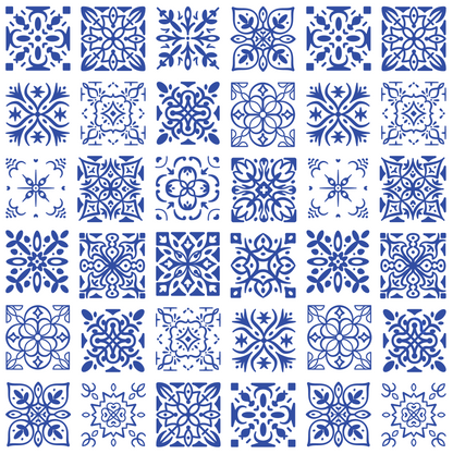 Blue Tile Pattern