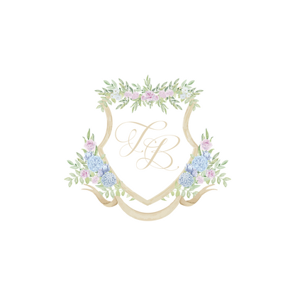 Blue and Pink Hydrangea Crest