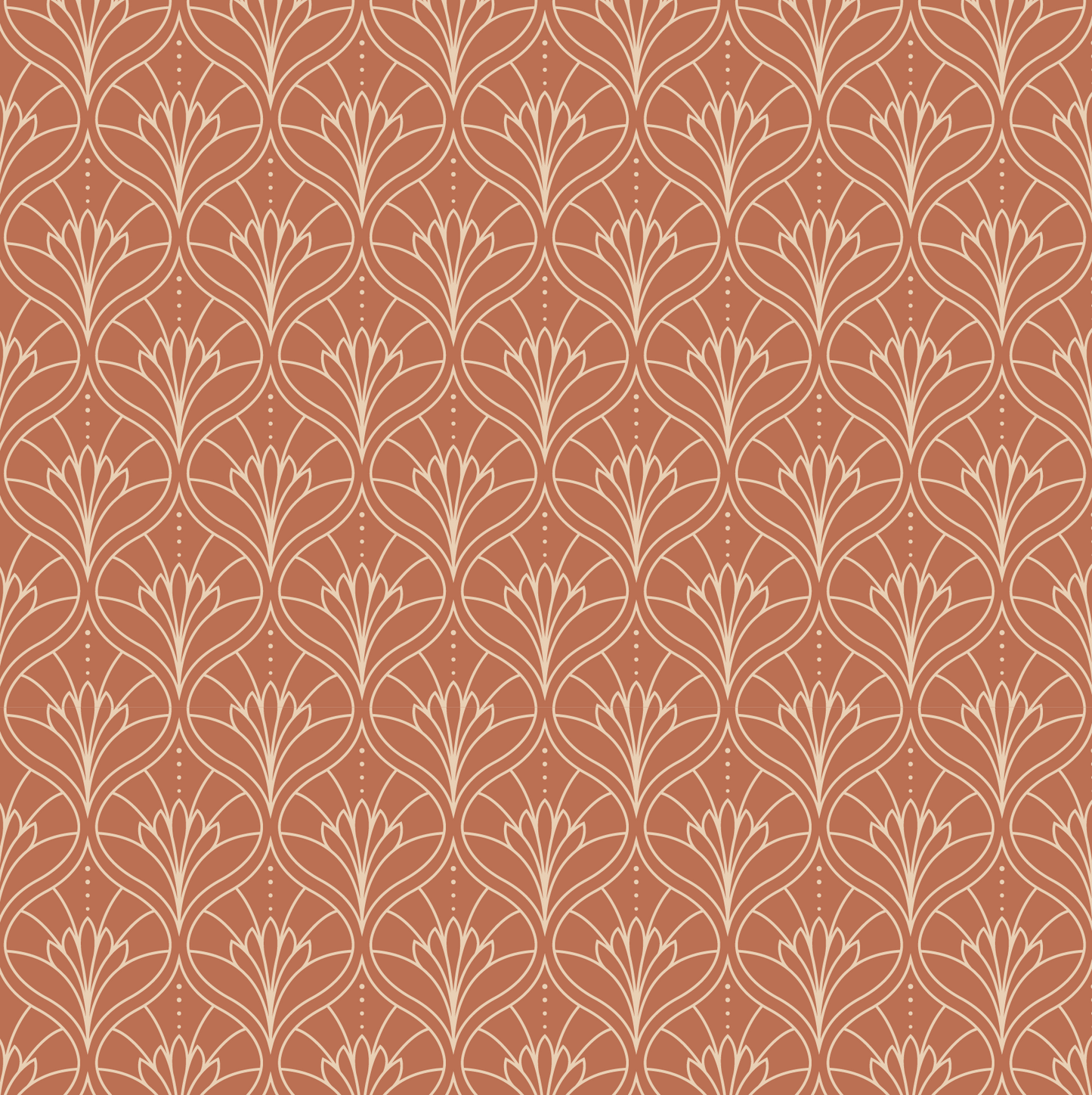 Orange Lotus Pattern