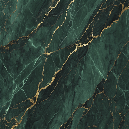Green and Gold Marble