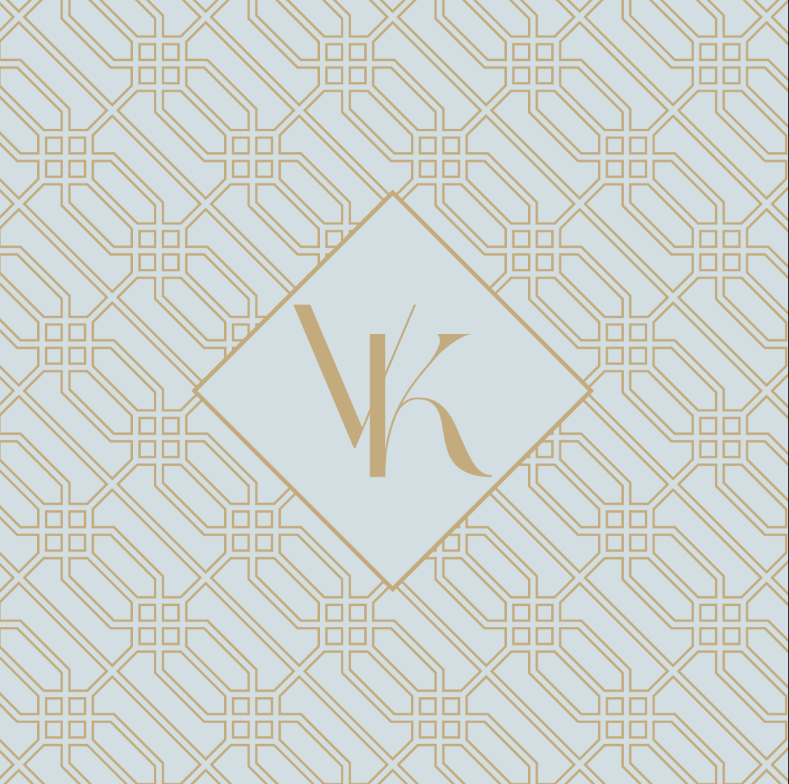 Diamond Chain Pattern with Monogram