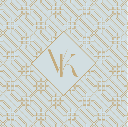 Diamond Chain Pattern with Monogram