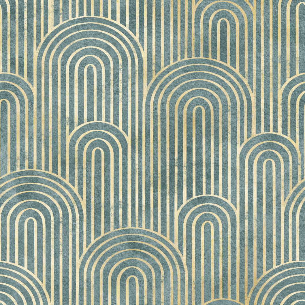 Golden Art Deco Textile