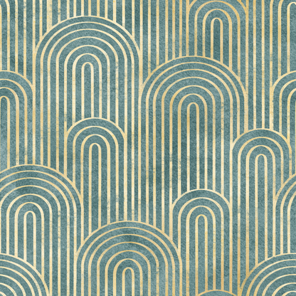 Golden Art Deco Textile