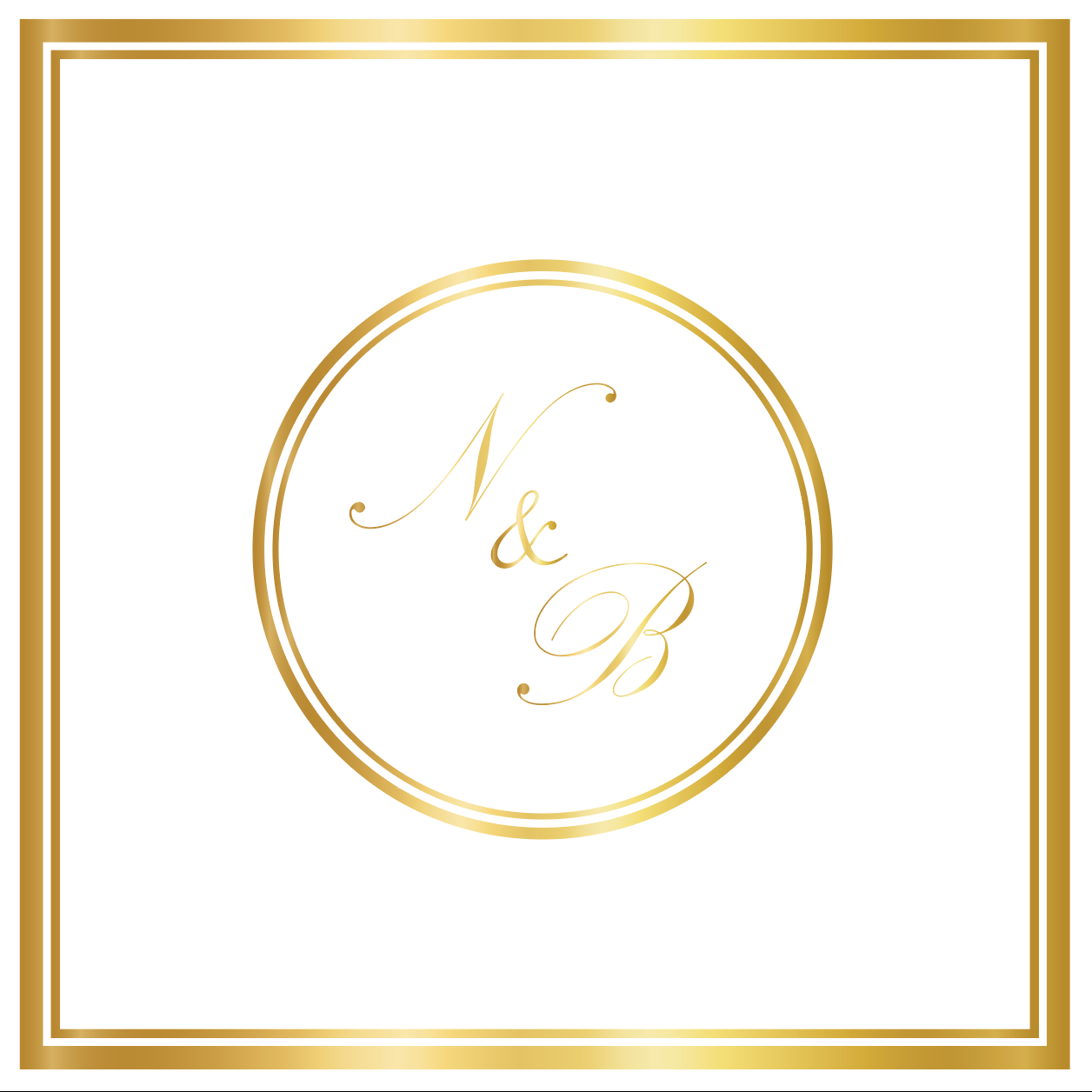 Gold Circle Monogram